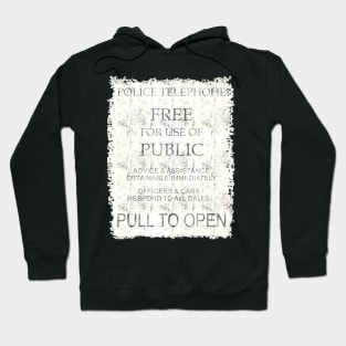 Blue Police Public Call Box - Explanations 2 Hoodie